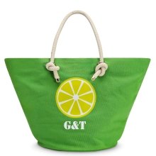 Kate Spade Large Jitney Canvas Bag Tote Lime Green