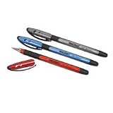 Ballpoint Stick Pen, Rubber Grip,Fine Pt., .7mm, Black Ink (NSN4220312)
