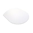 UltiMat PolyCarbonate Chair Mat smooth back for Use On Hard Floor Surfaces (Contoured Shape 99cm x 125cm)'