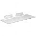 CRL Clear Acrylic 4" x 8" Slatwall Shelf