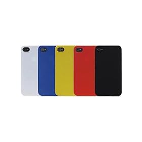 Ozaki - Wardrobe for Him - Pack de 5 �tuis rigides en plastique avec film de protection pour iPhone 4