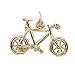 Mountain Bike Charm - 10K Yellow Gold