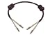 62.5/125, Fiber Cable with Grommets, Dual LC / Dual LC, 3.0m