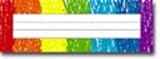 NAMEPLATES RAINBOW: KID-DRAWN 36/PK 9-1/2 x 3