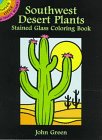 Southwest Desert Plants Stained Glass Coloring Book