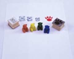 21HCXP8CCYL TEDDY BEARS COUNTER STAMPS