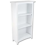 Product details for Avalon 3-Shelf Bookcase - White