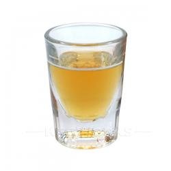 2 oz Heavy Shot Glass with Line by KegWorks