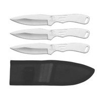 MaxamÂ® 3pc Professional Fixed Blade 8'' Throwing Knife Set with Sheath by Big T Sports