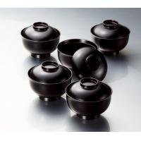 手塗うるし雑煮椀揃(溜)(5)KZ2309 0545g