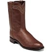 Justin Men's 'Smooth Ostrich' Roper Boots - Brown