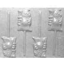 Ghost With Broom Pop Hard Candy Molds by