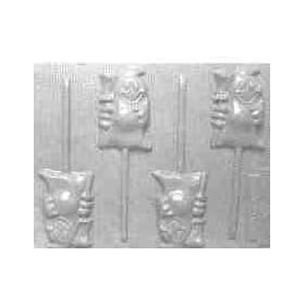 Ghost With Broom Pop Hard Candy Molds