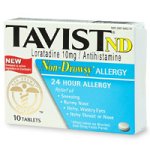 Search : Tavist ND Non- Drowsy 24-Hour Allergy, Tablets - 10 ea