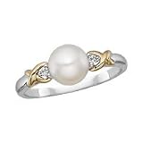 10kt. Two Tone Gold, Cultured Pearl Fashion Ring