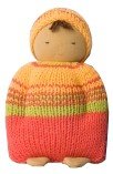 Fair Trade Cuddling Doll - Orange Outift