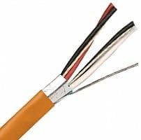 1000ft 24 AWG 1P Overall Shielded - Communications & Control CL2P/CMP Plenum - PVC 105C - 300V - Orange