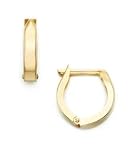 Children's 14k Gold Hinged-Cuff Hoop Earrings