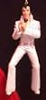 Christmas Ornament - Elvis Holding Mike with Two Hands in White