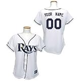 MLB Women's Tampa Bay Rays Replica Jersey Personalized (White, X-Large)