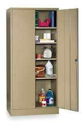 Edsal 1UFE3 Unassembled Storage Cabinet, Standard, Tan