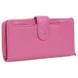 Buxton Hudson Checkbook Wallet (Dark Red)