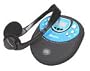 Memorex MD6885-01 Personal CD Player with FM/AM Radio (Light Blue)
