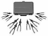 Combination Snap Ring Pliers Set - Fixed Tip - 12 Pc