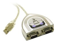 CABLES TO GO USB TO 2-PORT DB9 SERIAL ADAPTER