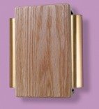 Heath Zenith 79/M Traditional Decor Series Wired Door Chime, Solid Oak with Satin Brass Tubes