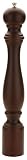 MIU 20-Inch Walnut Finish Wood Peppermill with Stainless-Steel Gear
