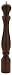 MIU 20-Inch Walnut Finish Wood Peppermill with Stainless-Steel Gear