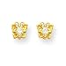 14k Butterfly CZ (Cubic Zirconia) Earrings