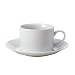 Royal White 8-oz. Cups and Saucers - Set of 6