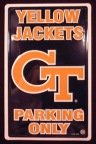 Georgia Tech Yellow Jackets Metal Parking Sign **