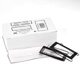 Panter Company SL-1 Spring-lock metal label holders binders, 1 binder cap., clear/black, dozen