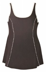 White Trim Plus Size Swimdress Swimsuit - Plus Size Swimsuit Plus Size Swimsuit