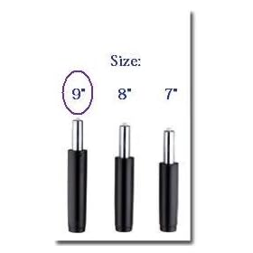 Black 9" Straight Gas Lift for an Office Chair