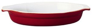 Emile Henry Classic Oval Baking Dish - 10 × 14 - Red