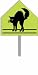 Black Cat Crossing Signs Halloween Decorations Halloween Props