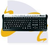 Visikey Large Print Keyboard for PC & Mac