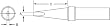 Weller ETD 0.187" x .035" x .625" ET Screwdriver Tip for PES51 Soldering Pencil