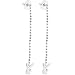 Officially Licensed Playboy Rabbit Head Rhinestone Drop Earrings