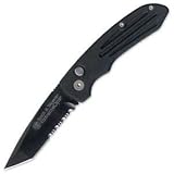 Smith & Wesson SW50BTS Extreme Ops Serrated Tanto Knife, Black