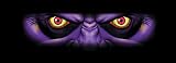 Glasscapes Purple Demon Eyes Rear Window Graphic Kit - 24in x 66in