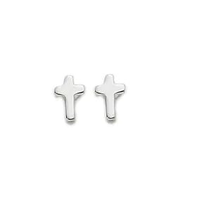 3/8" Sterling Silver Cross Earring and Post Back Finding
