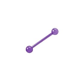 Titanium Barbell Nipple Ring - 14 Gauge (Purple)