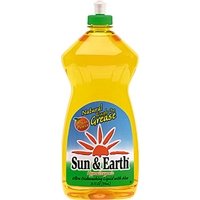 Ultra Dishwashing Liquid with Aloe, Hypoallergenic, Non-toxic, Biodegradable 13 oz by Sun and Earth