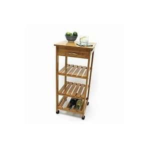 Lipper International Bamboo Kitchen Trolley by