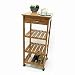 Lipper International Bamboo Kitchen Trolley